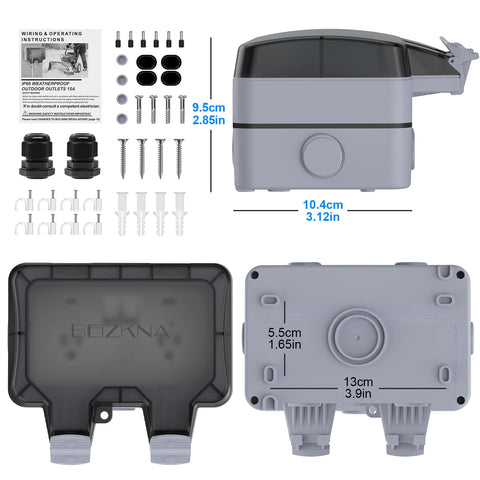Beizkna waterproof cover latch demonstrating reinforced seal.