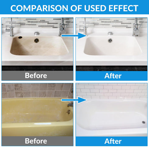 BEKOMN two-bottle kit shown for complete tub or tile refresh