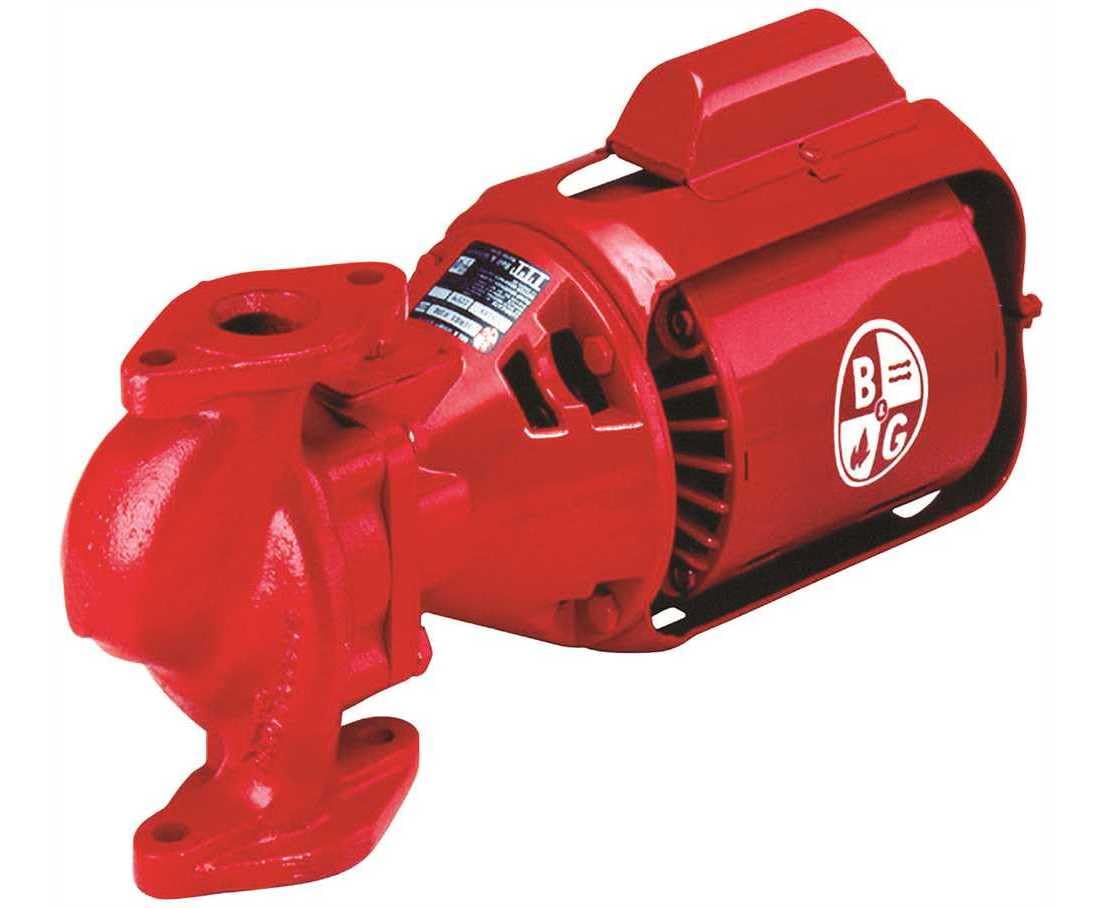 Bell & Gossett 100Nfi iron body pump front view for reliable home heating