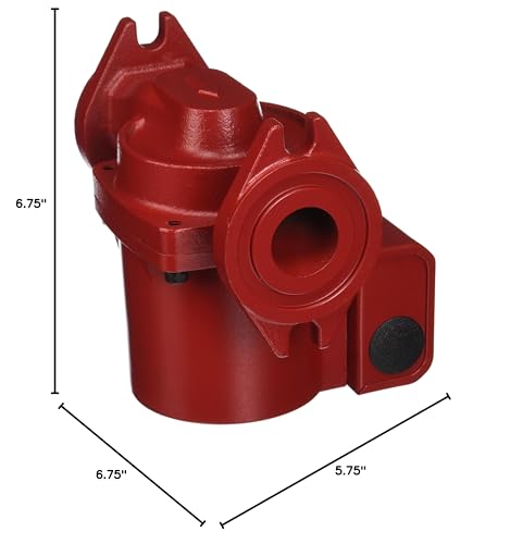 Bell & Gossett NRF-22 side view pump shows compact single-phase design for space-saving installation.
