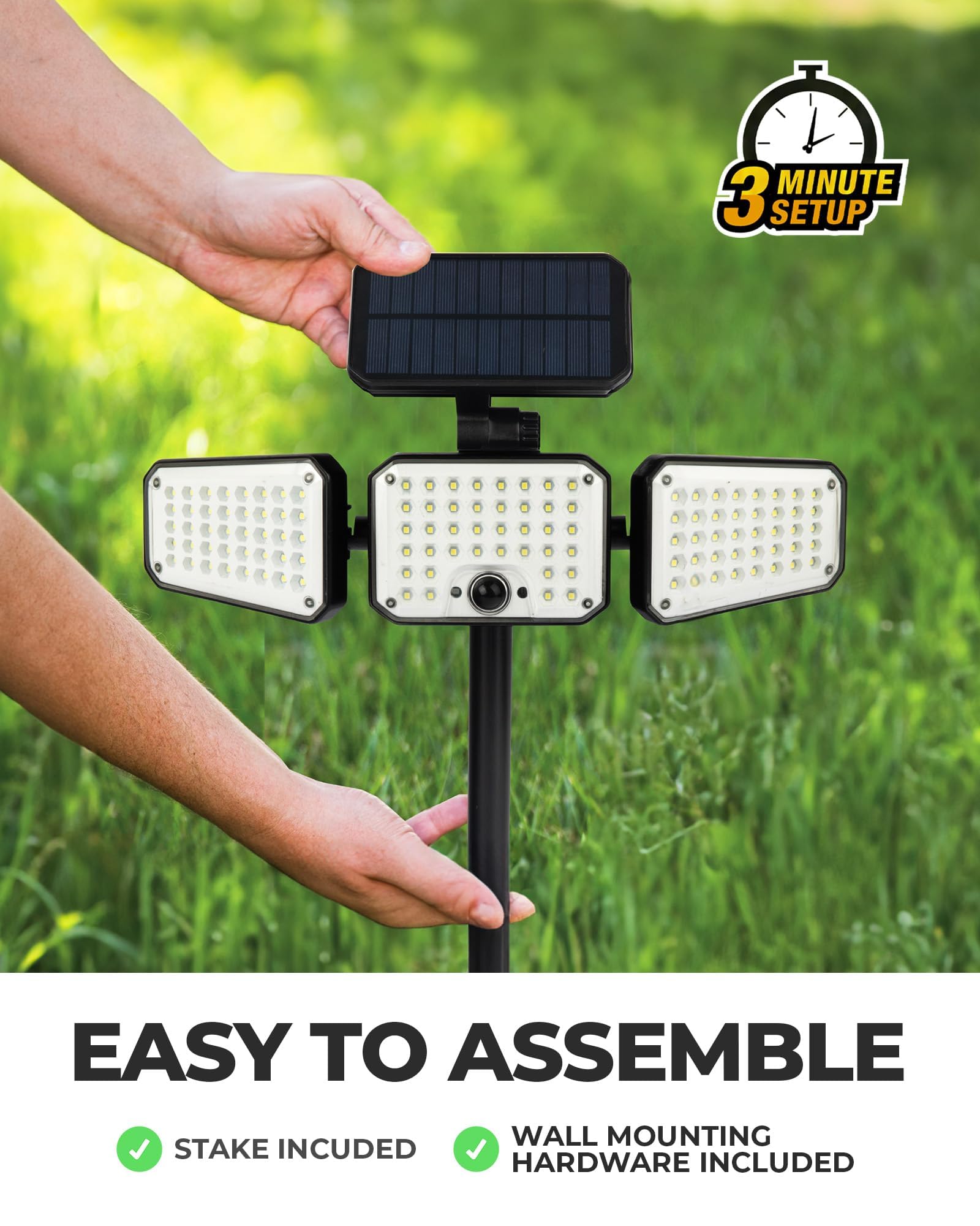 Bell+Howell Bionic Flood Light Max waterproof design withstands weather.