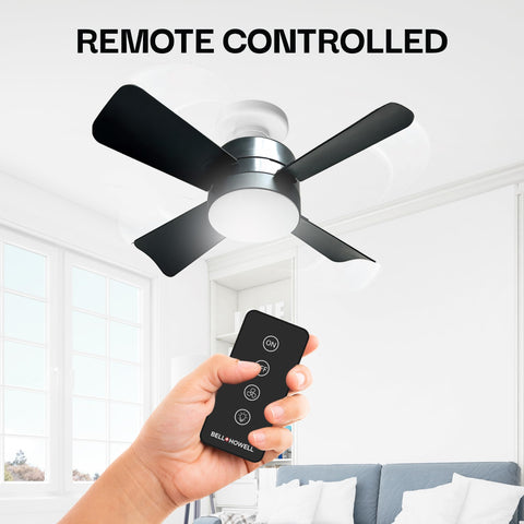 Bell+Howell Socket Breeze Deluxe brightness and speed modes for customized comfort