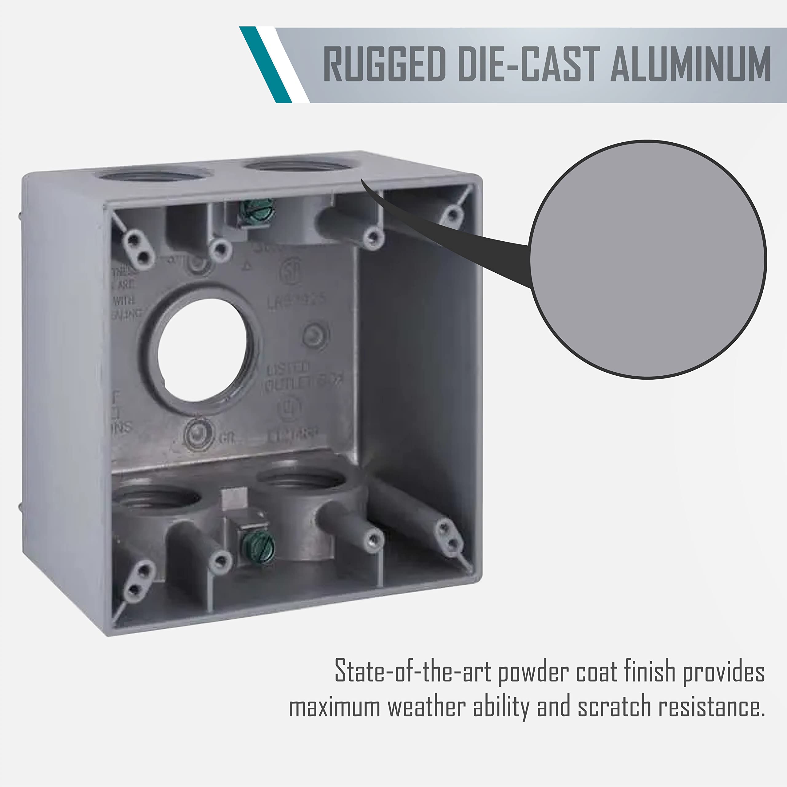 BELL Outdoor box showcasing mounting options and detachable lugs