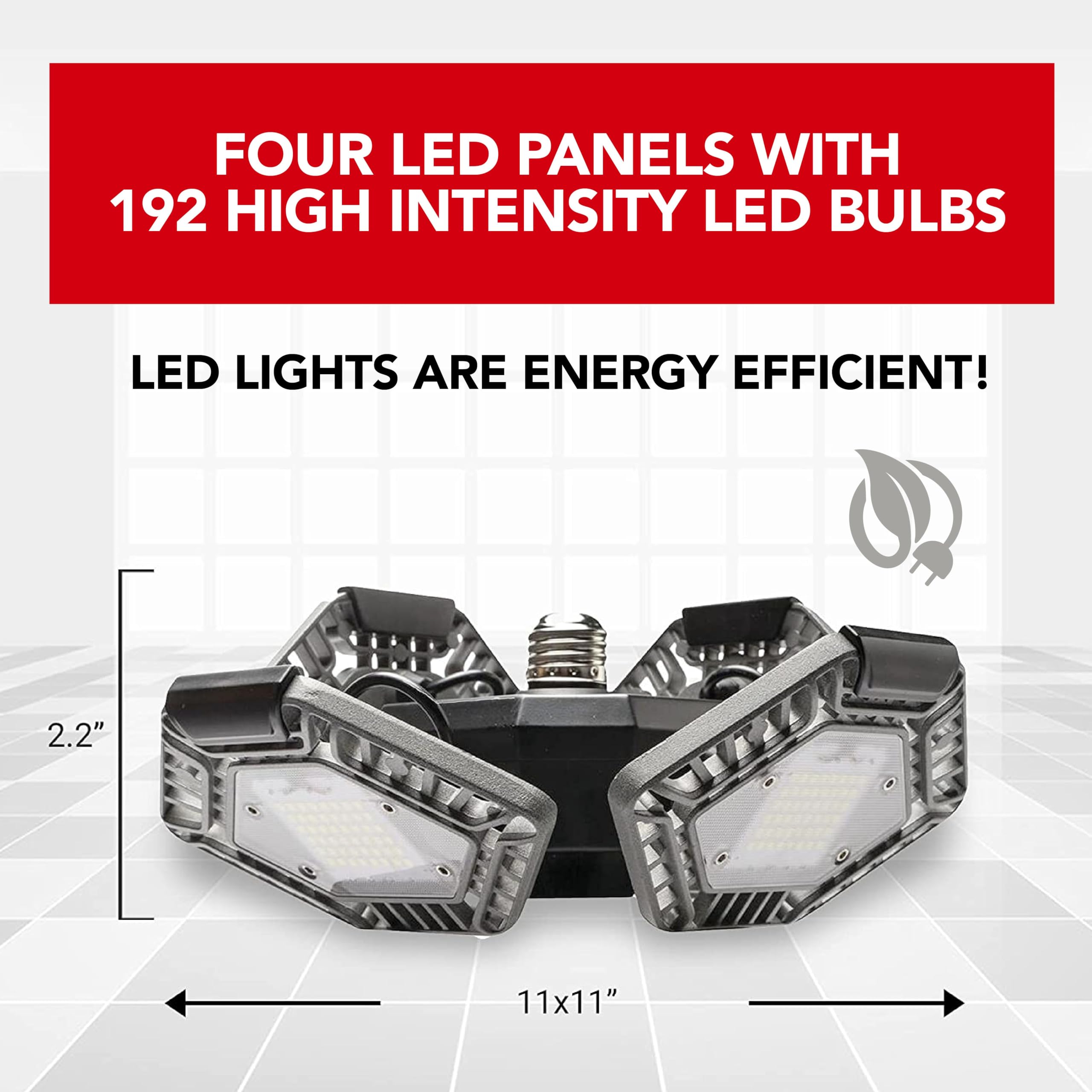 Bell+Howell QUADBURST gray finish blends with interiors.