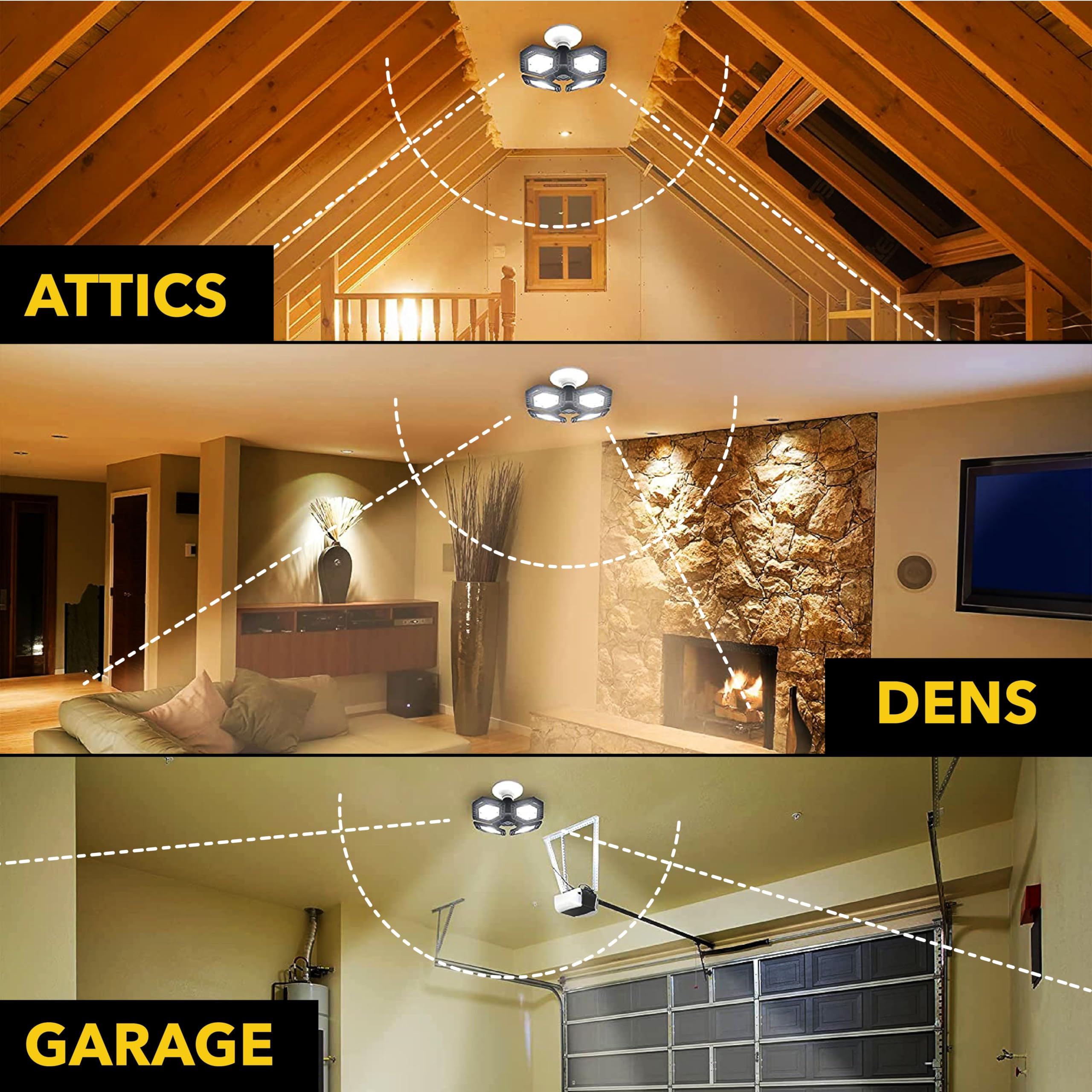 Bell+Howell QUADBURST panel adjustment enhances DIY lighting setups.