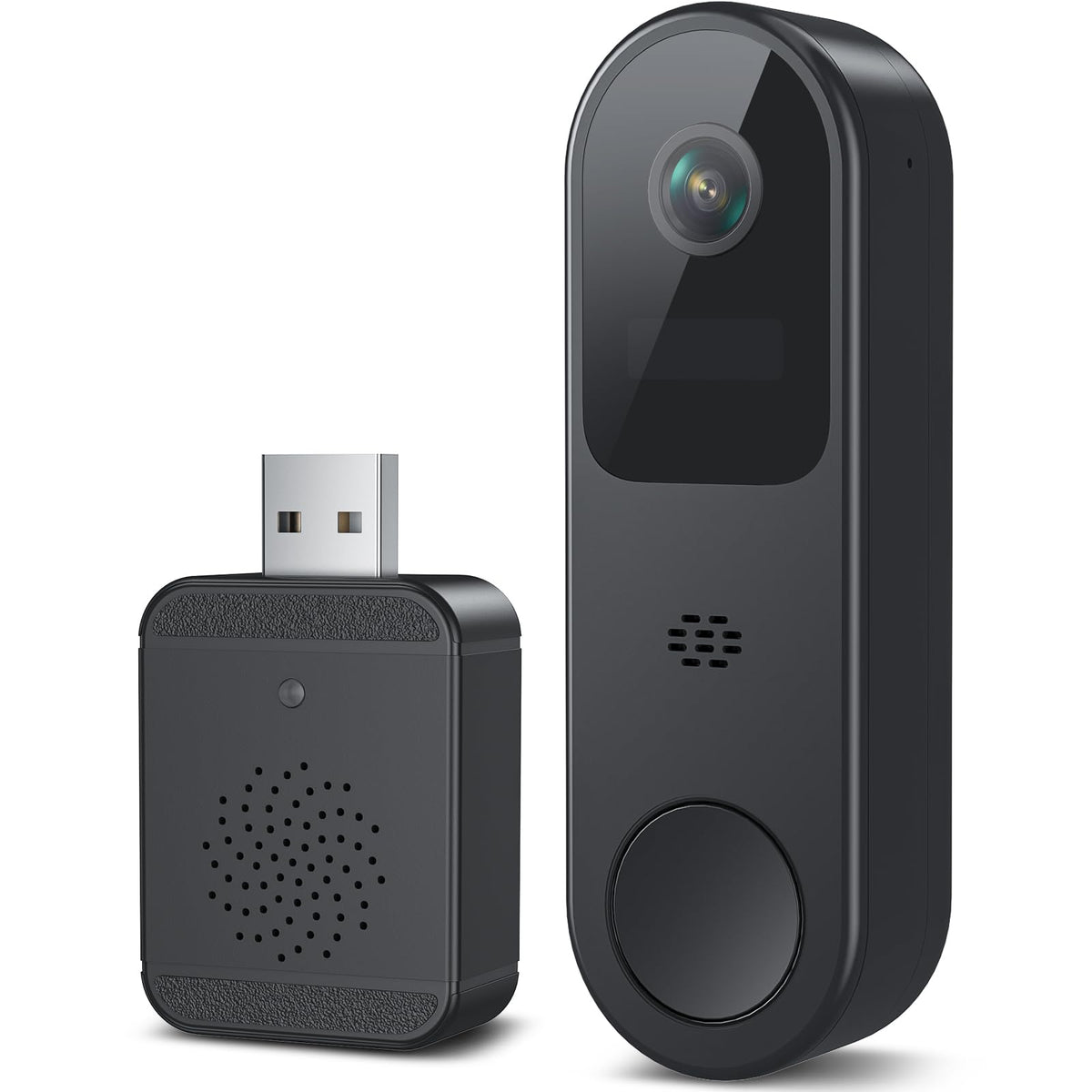 Belleye 2K HD Battery Doorbell camera front view for clear entry monitoring.