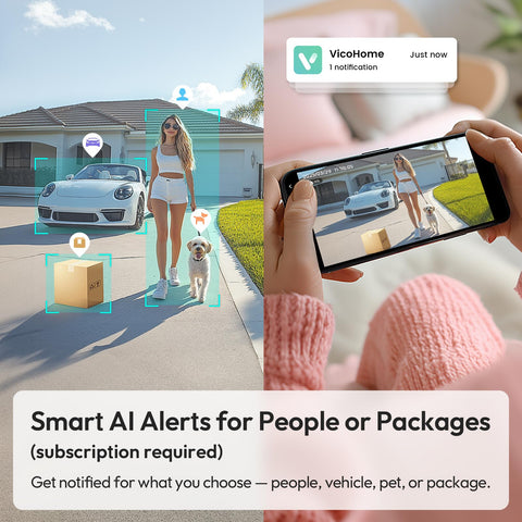 Belleye AI detection highlights motion at your doorway for smart alerts.