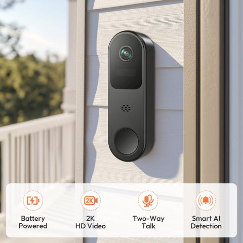 Belleye Ring Chime at the door delivering immediate in-home alerts.