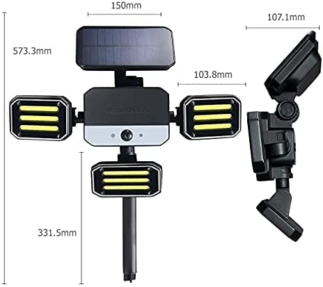 Bell+Howell Bionic Floodlight uses 108 COB LEDs for strong outdoor coverage.
