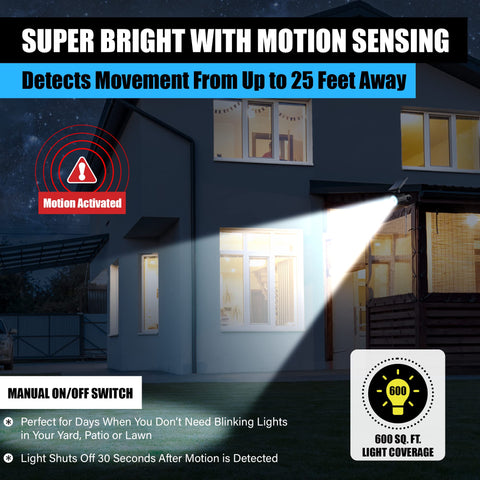 Bell+Howell Bionic Spotlight walkway lighting with broad path coverage for safety