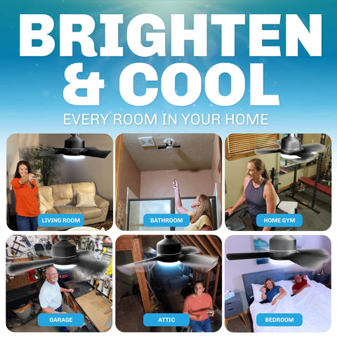 Bell+Howell Socket Breeze compact design fits small spaces.