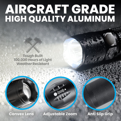 Bell+Howell TacLight 3 Pack zoom head for adjustable beam distance