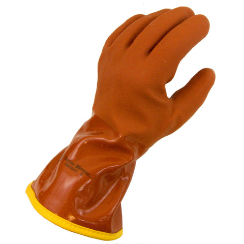 Close-up of textured palm on Bellingham SB4601L for strong grip in wet conditions.