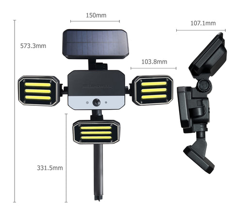 Bell+Howell Bionic Flood Light outdoor use in patios and gardens