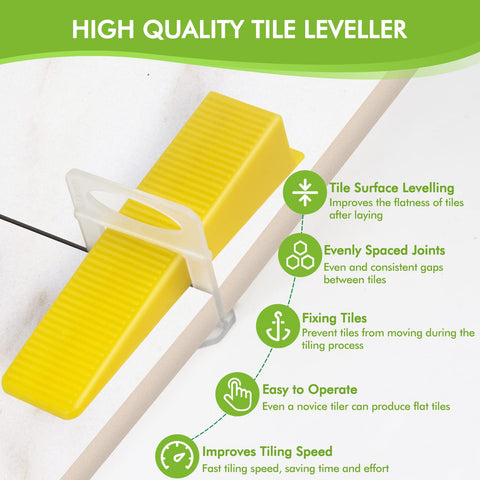 BELOOSYE reusable tile wedge provides durable, repeatable spacing