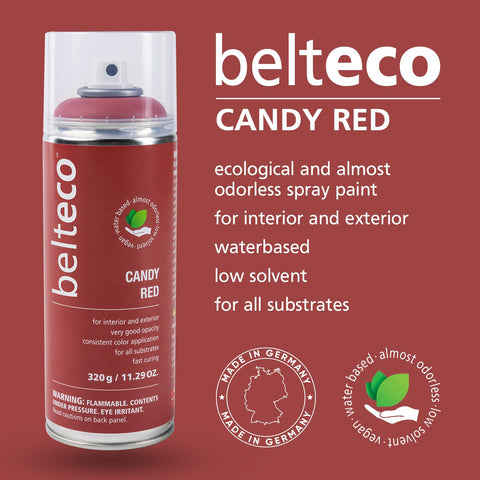 Belteco Lobster Red on wood project for durable color and protection.