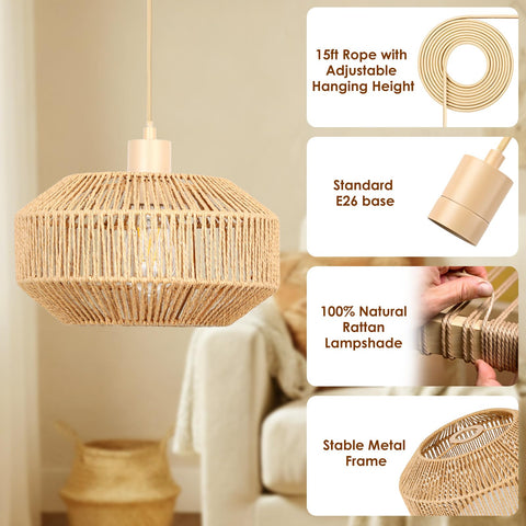 Benaep dimmable ST64 LED bulb included in the package for flexible brightness.