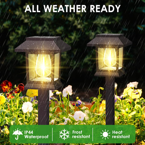 Benany solar pathway light with automatic on-off for effortless nightly visibility.