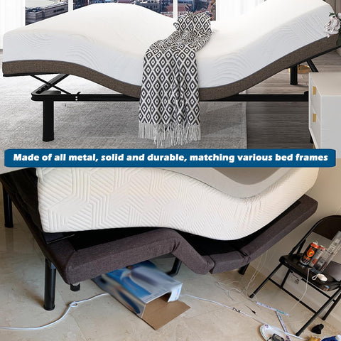 Benbuoo bed base leg packaging ready-to-install kit in box.