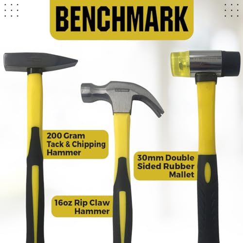 Benchmark 200 g tack and chipping hammer in-scale detail.