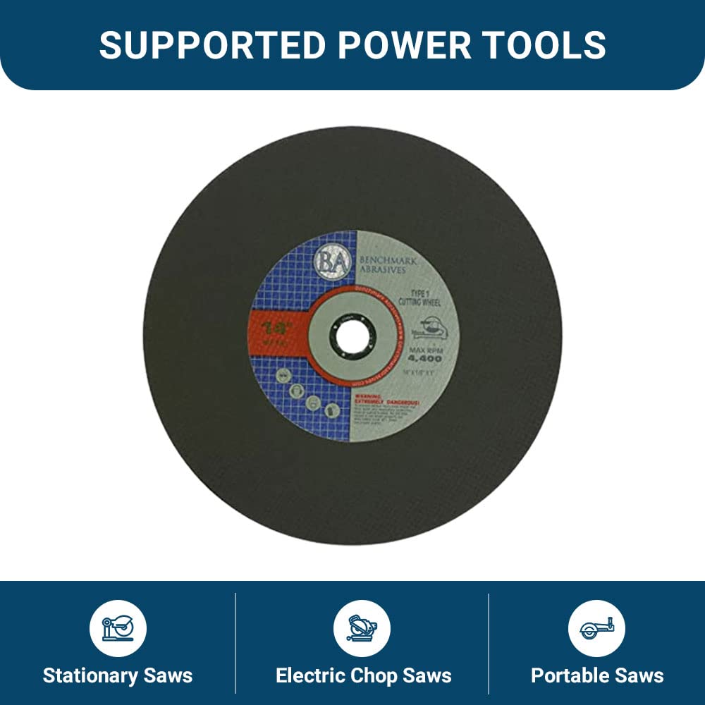 Benchmark Abrasives 10-pack metal cutting wheels ready for heavy-duty use