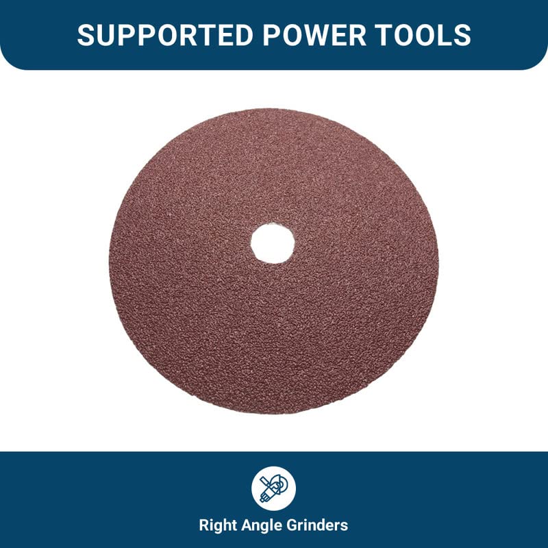 Angle grinder application with Benchmark Abrasives 7-inch disc delivering consistent results.