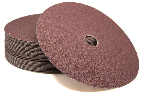 Benchmark Abrasives disc shows heavy-duty fiber backing for durable grinding on metals.