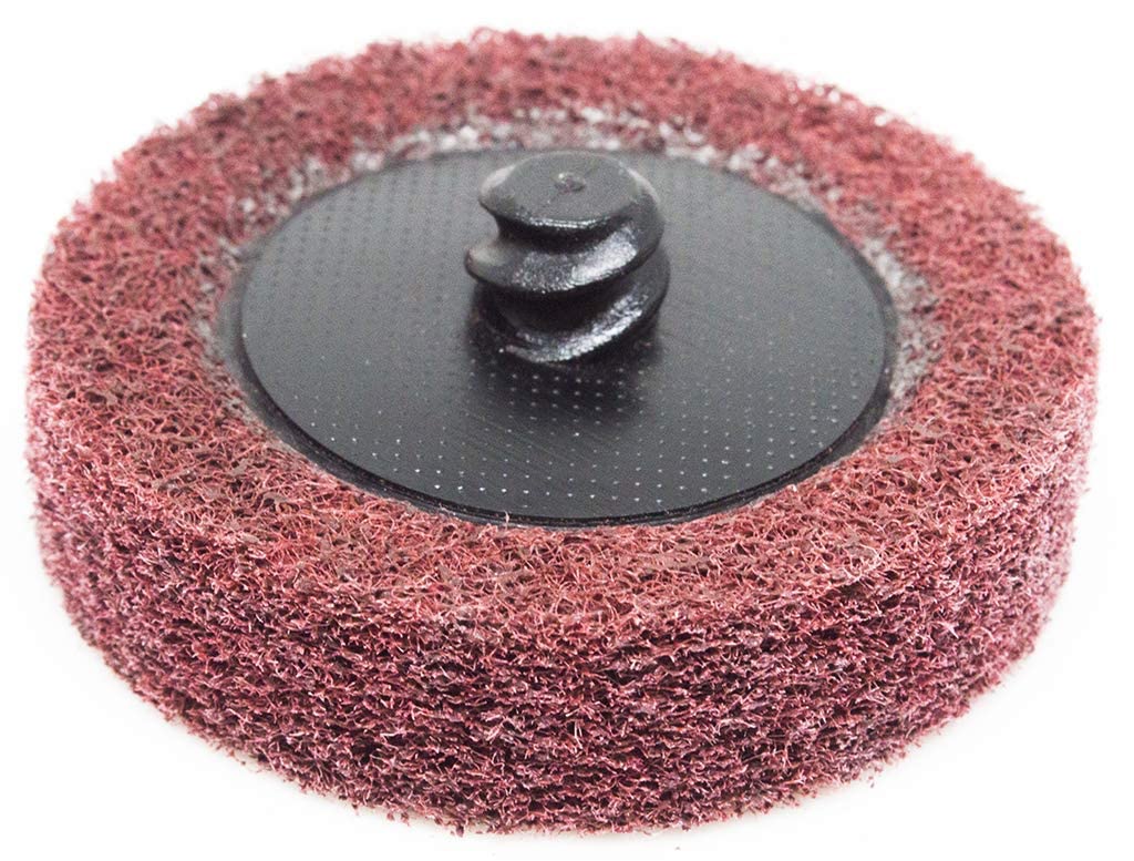 Benchmark Abrasives aluminum-oxide sanding-disc provides durable conditioning for metal prep.