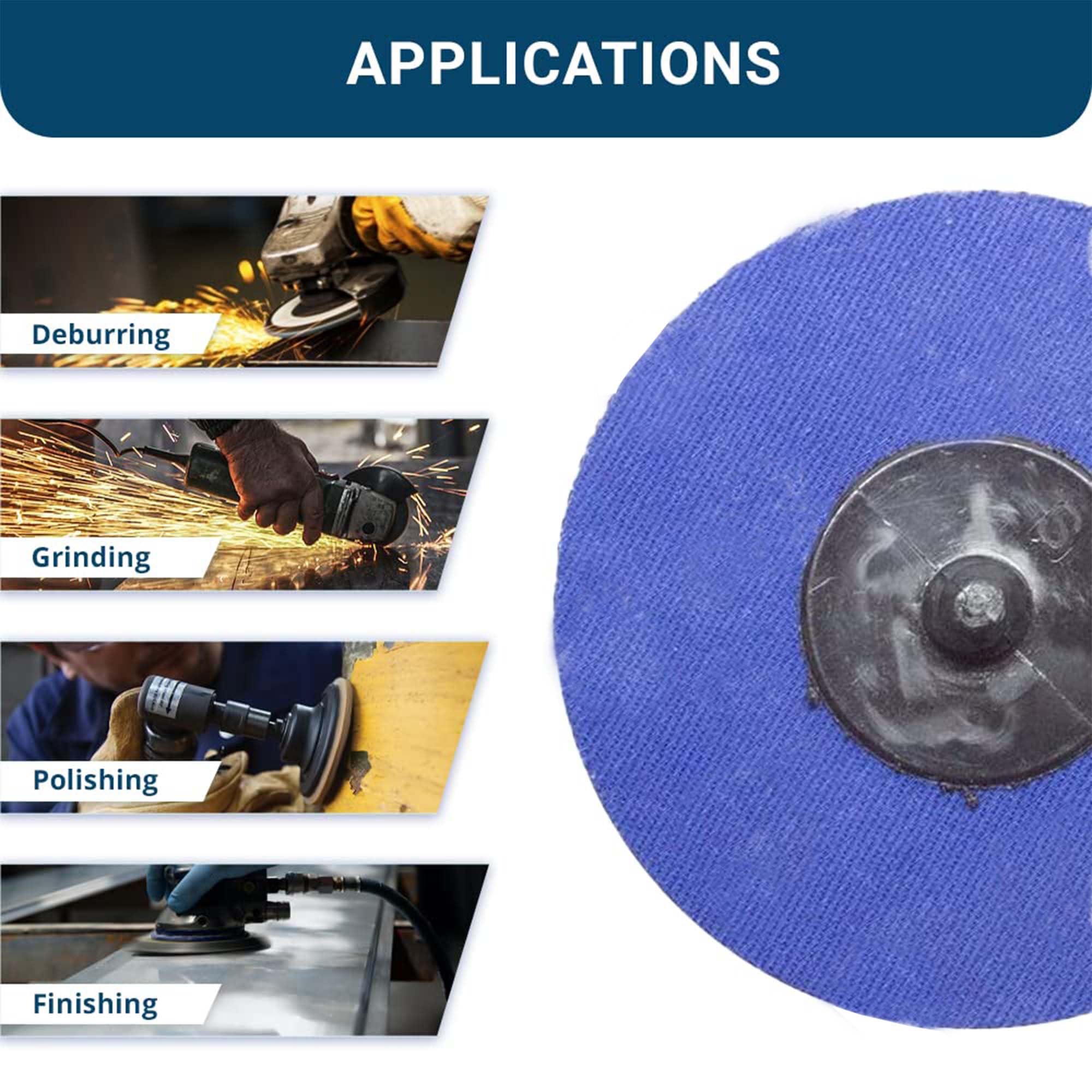 Deburring with Benchmark Abrasives disc on a die grinder provides smooth edges.