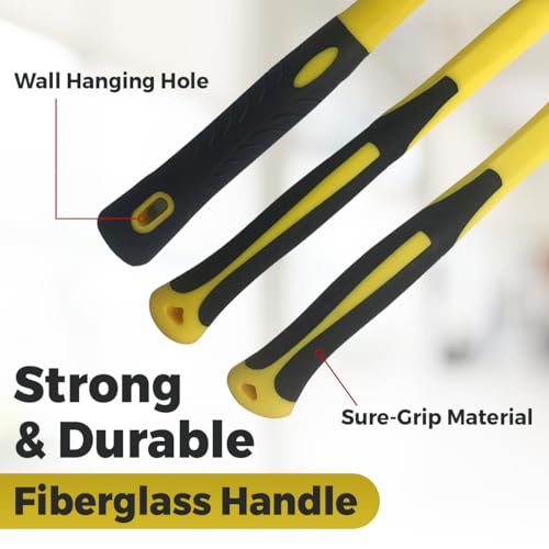 Benchmark double-sided rubber mallet close-up showing varying surface hardness.