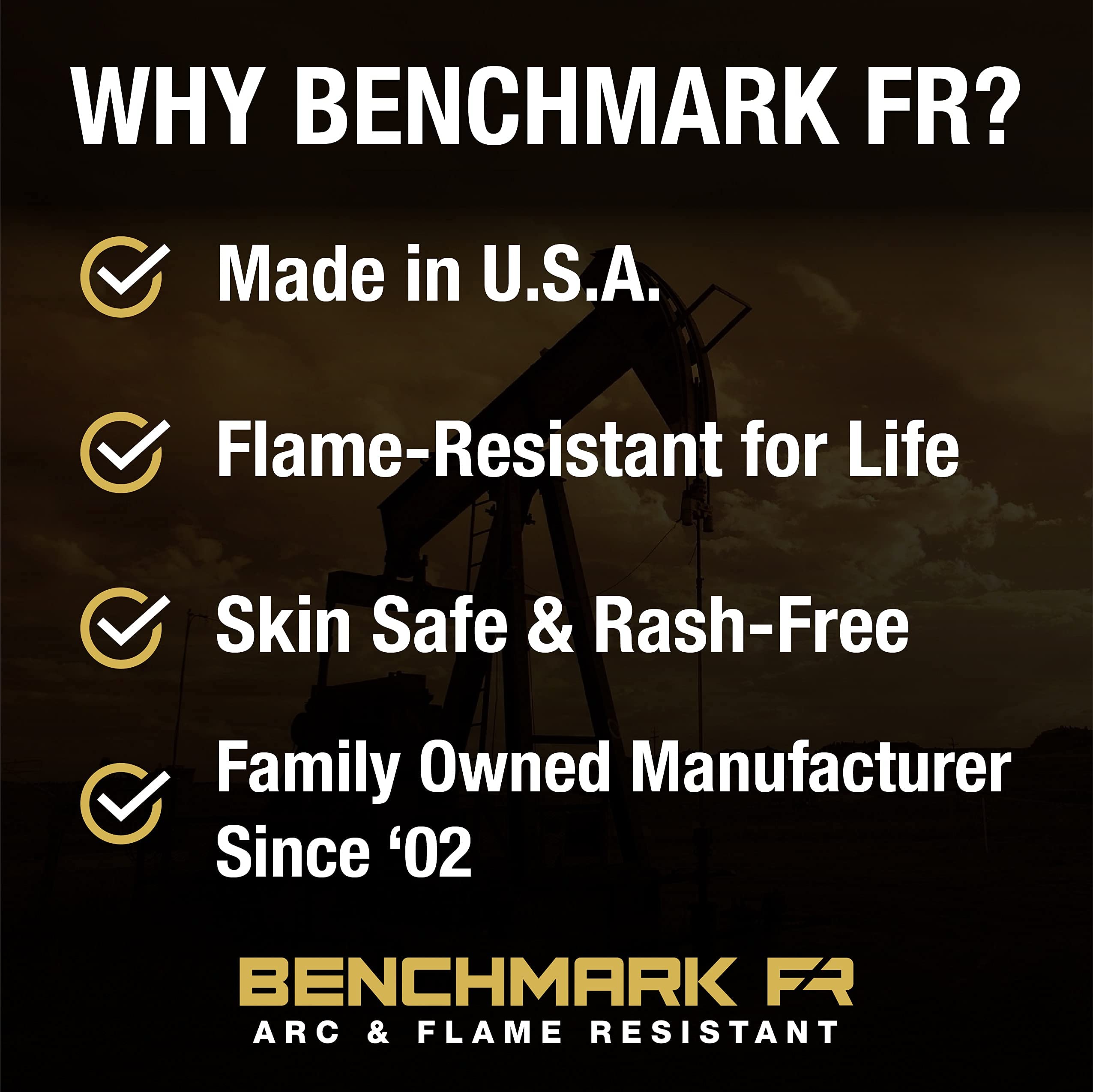 Benchmark FR black skull cap under hard hat, lightweight warmth.