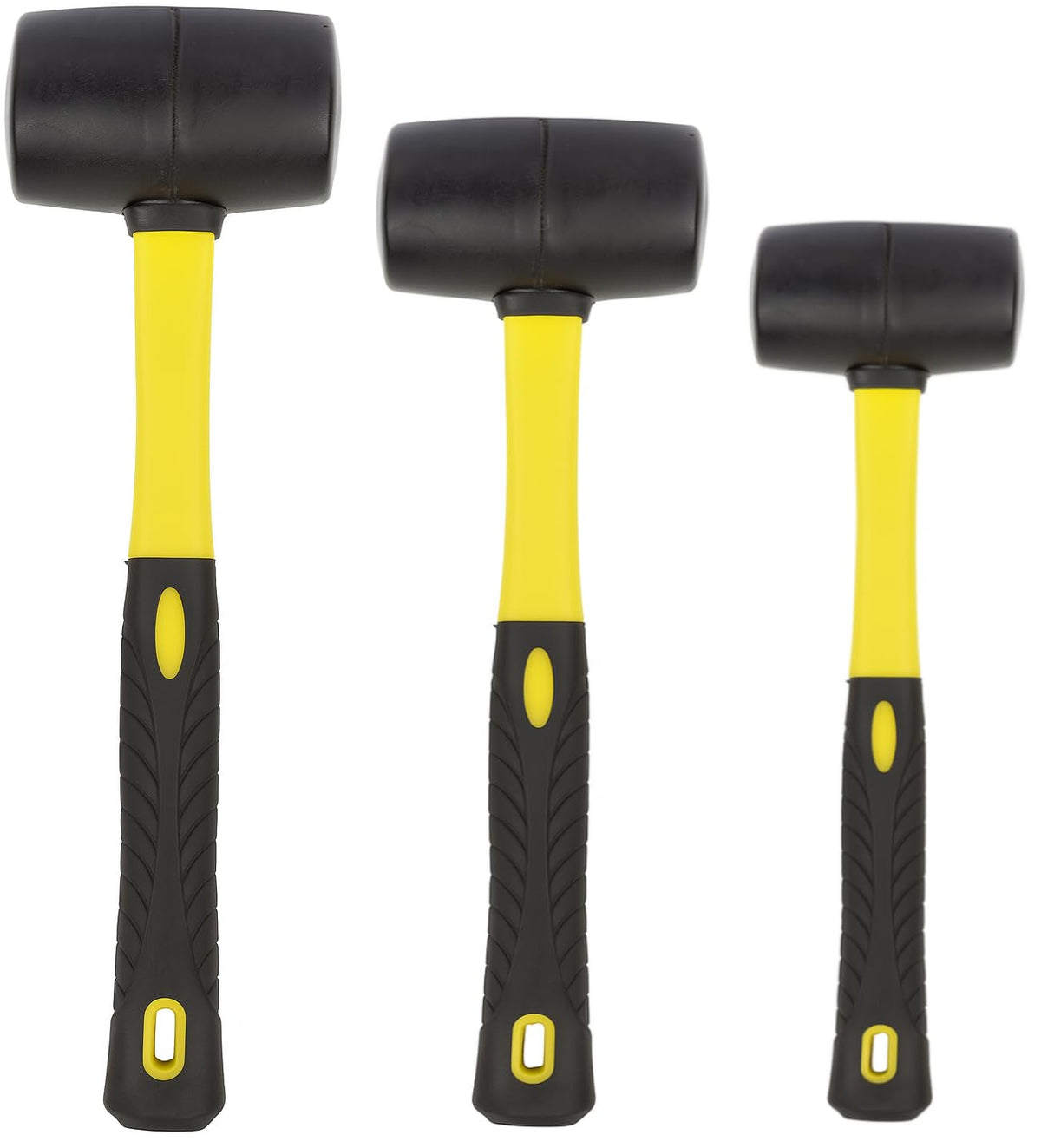Benchmark rubber mallet 8oz head delivers dent-free strikes on delicate surfaces.