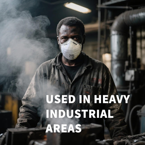 benehal breathable 3-layer filter mask maintains airflow while filtering particles