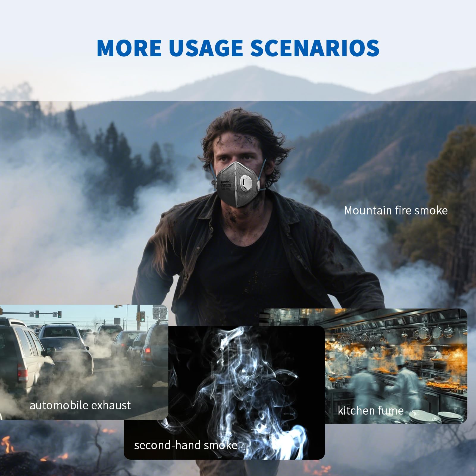 benehal P95 face mask reusable and washable feature helps sustainable daily use.