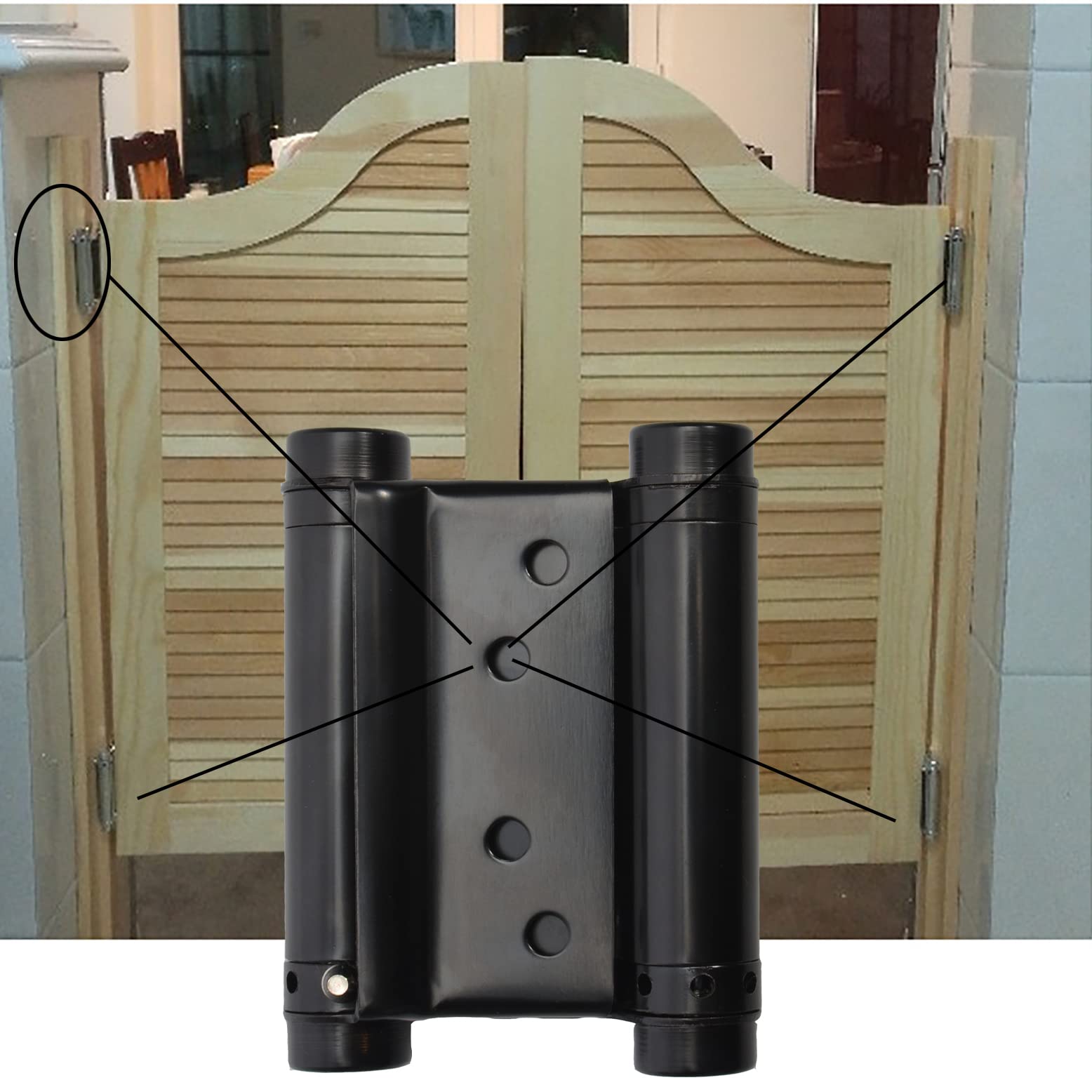 BENERAY four-pack hinges in package for multiple doors or replacements.