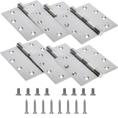 BENERAY 4.5-inch stainless hinge close-up with square corners for durable doors