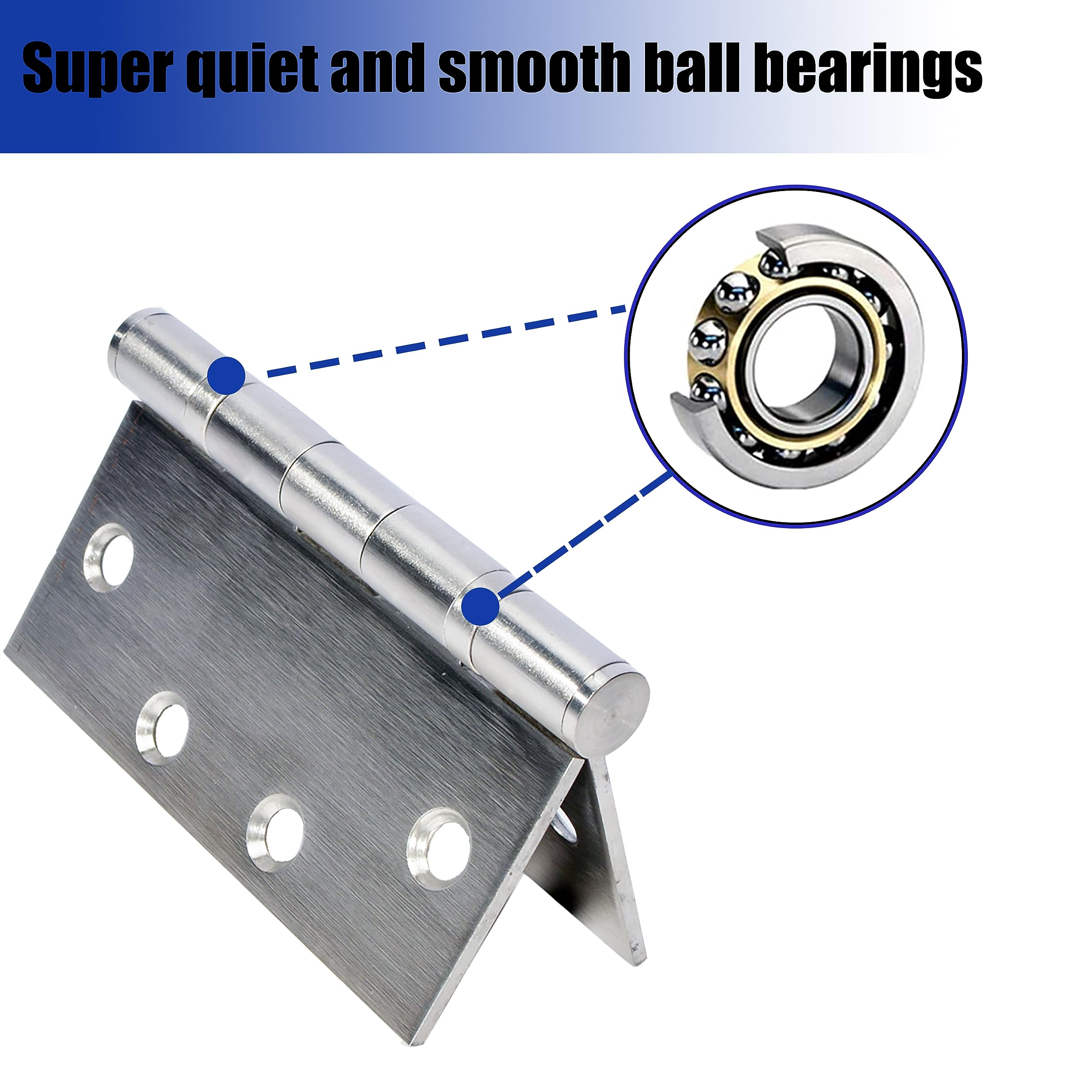 BENERAY black electroplated 304 stainless hinge for long-lasting performance