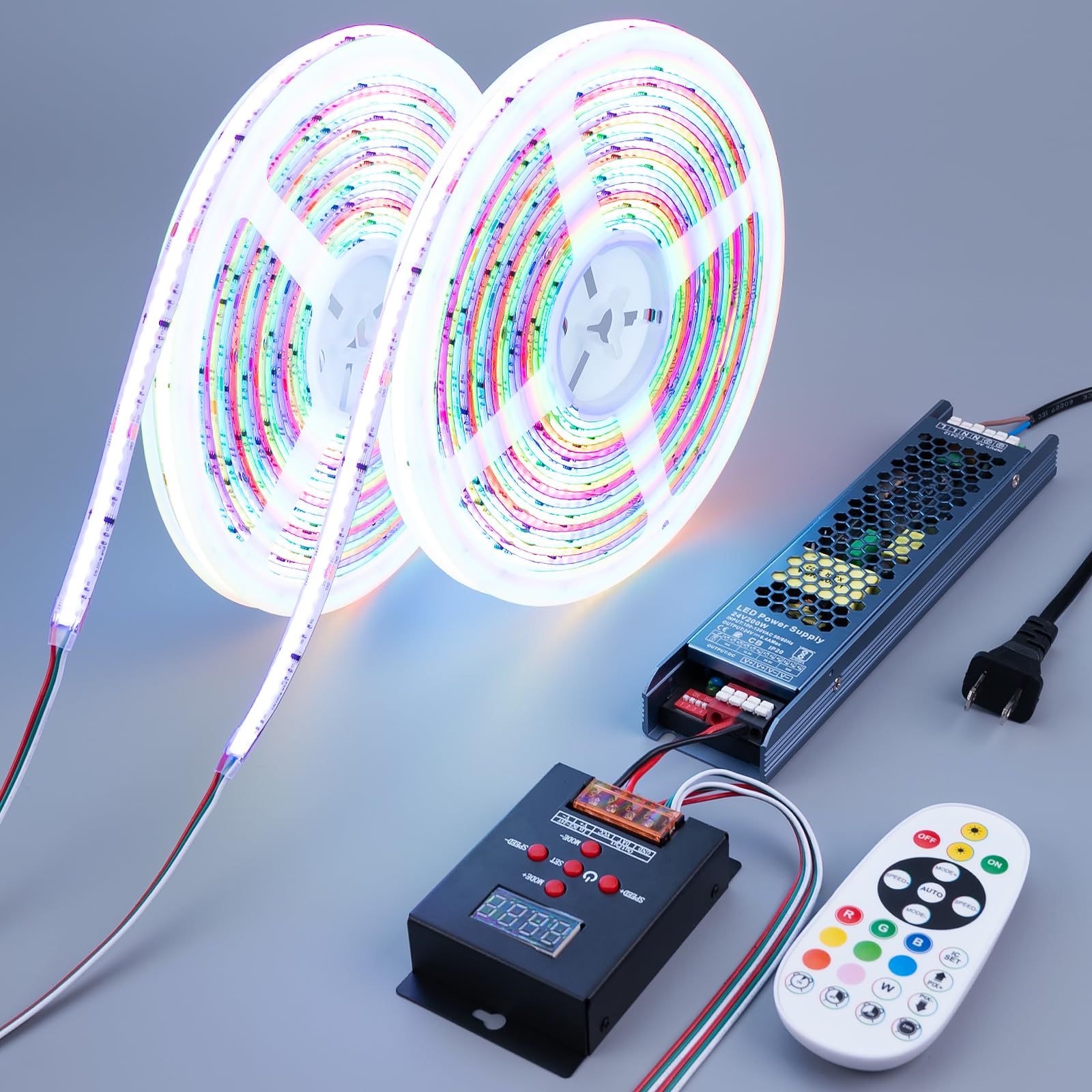 BENLUN 24V COB strip for ambient lighting in living spaces.