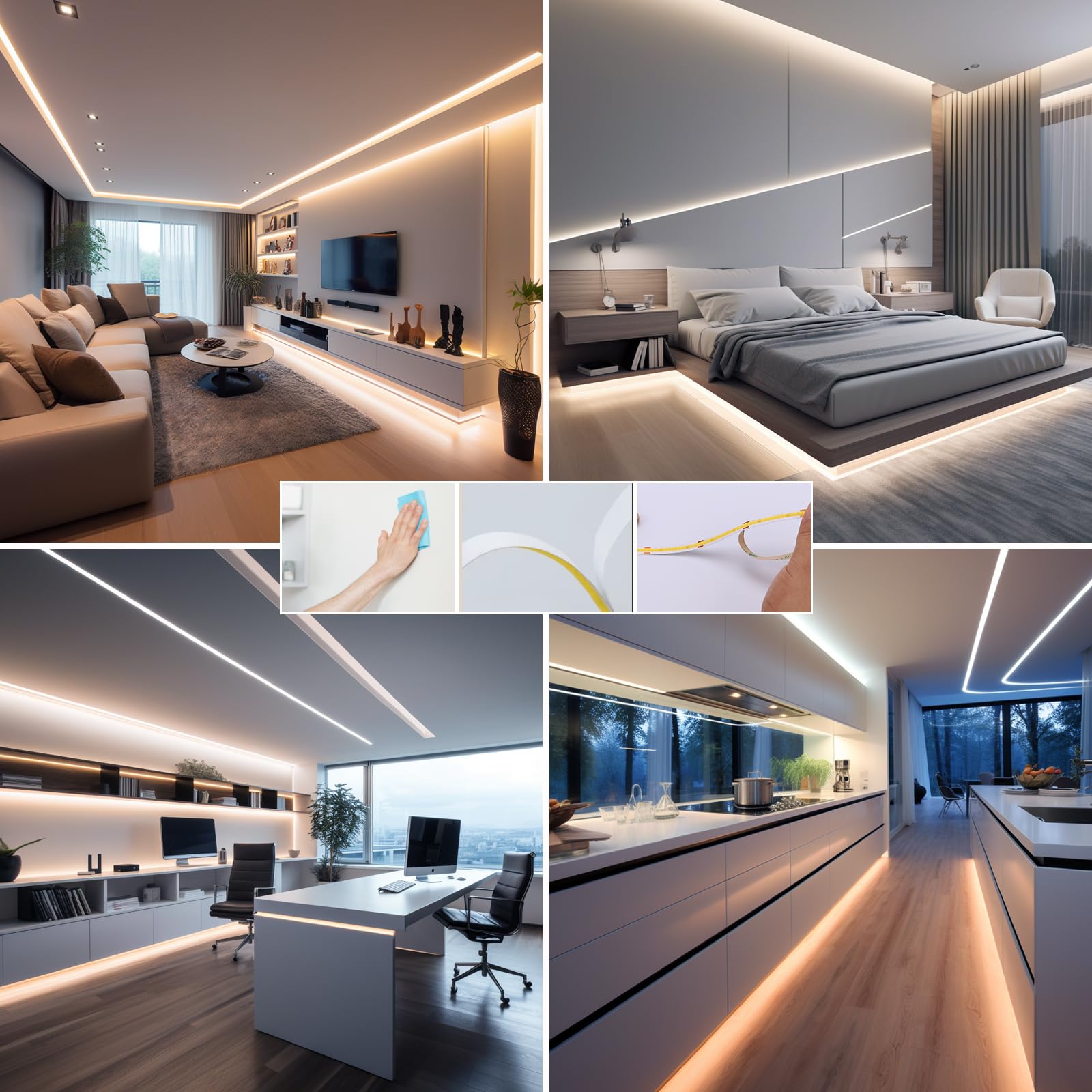 BENLUN high-density LEDs provide strong brightness for rooms.