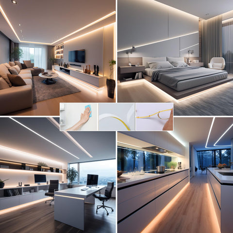 BENLUN high-density LEDs provide strong brightness for rooms.