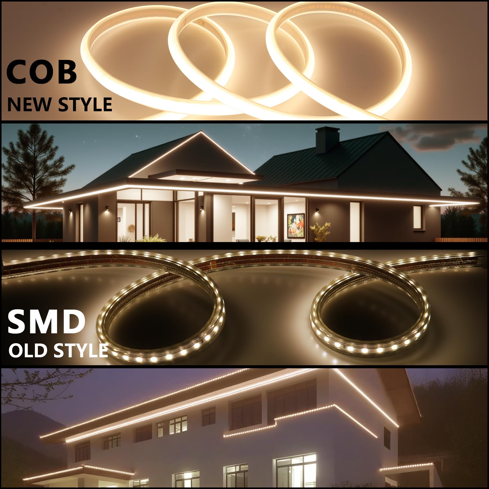 BENLUN IP65 waterproof strip suitable for garden and patio.