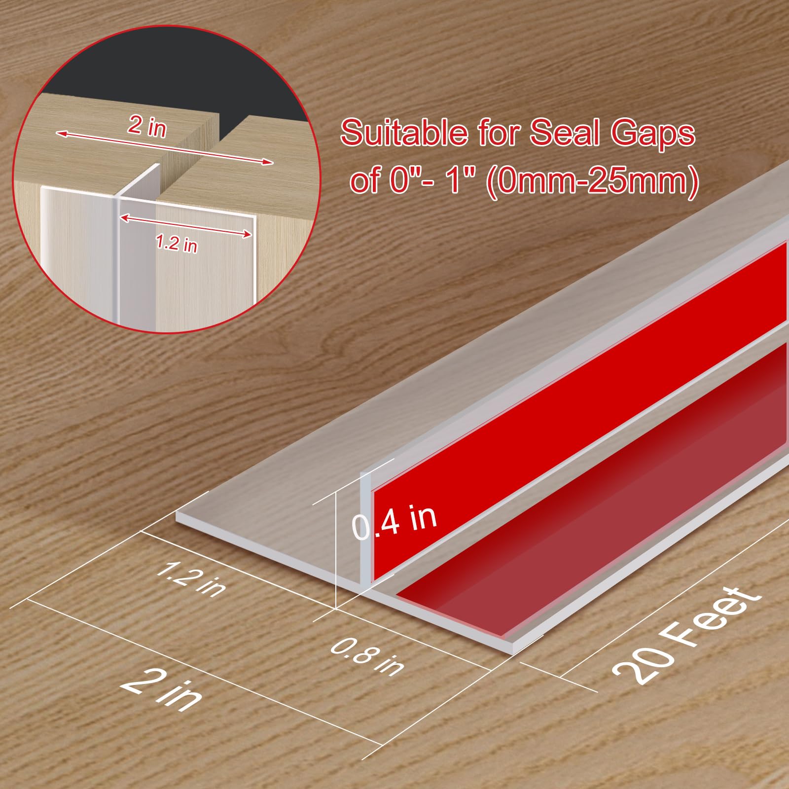 Durable Benory silicone seal provides long-lasting gap protection around frames