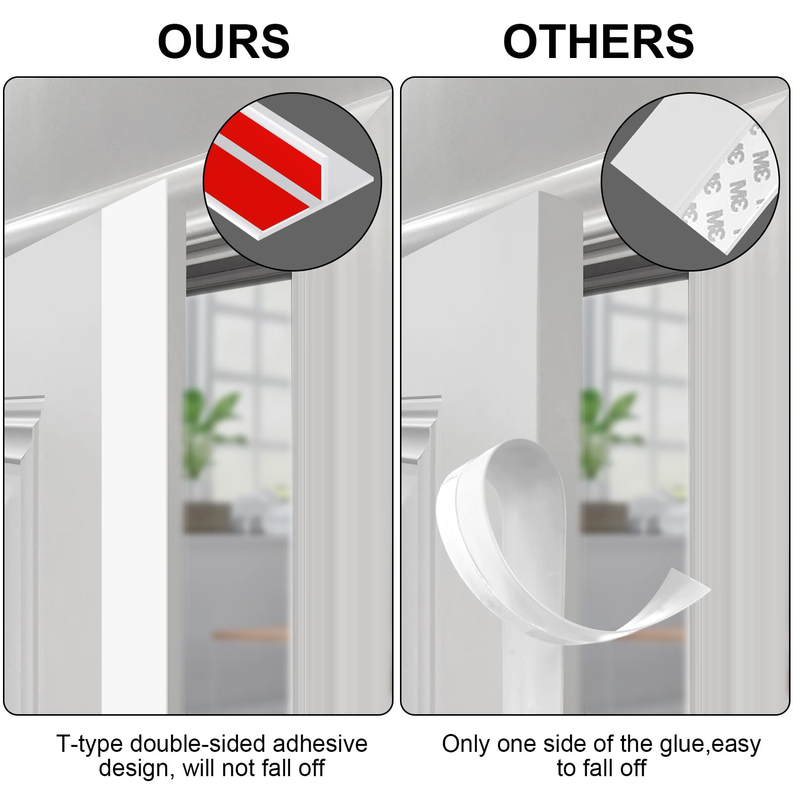 Benory seal strip prevents dust and reduces noise around gaps