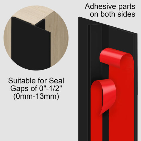 Benory silicone seal strip dust and noise protection for a quieter home.