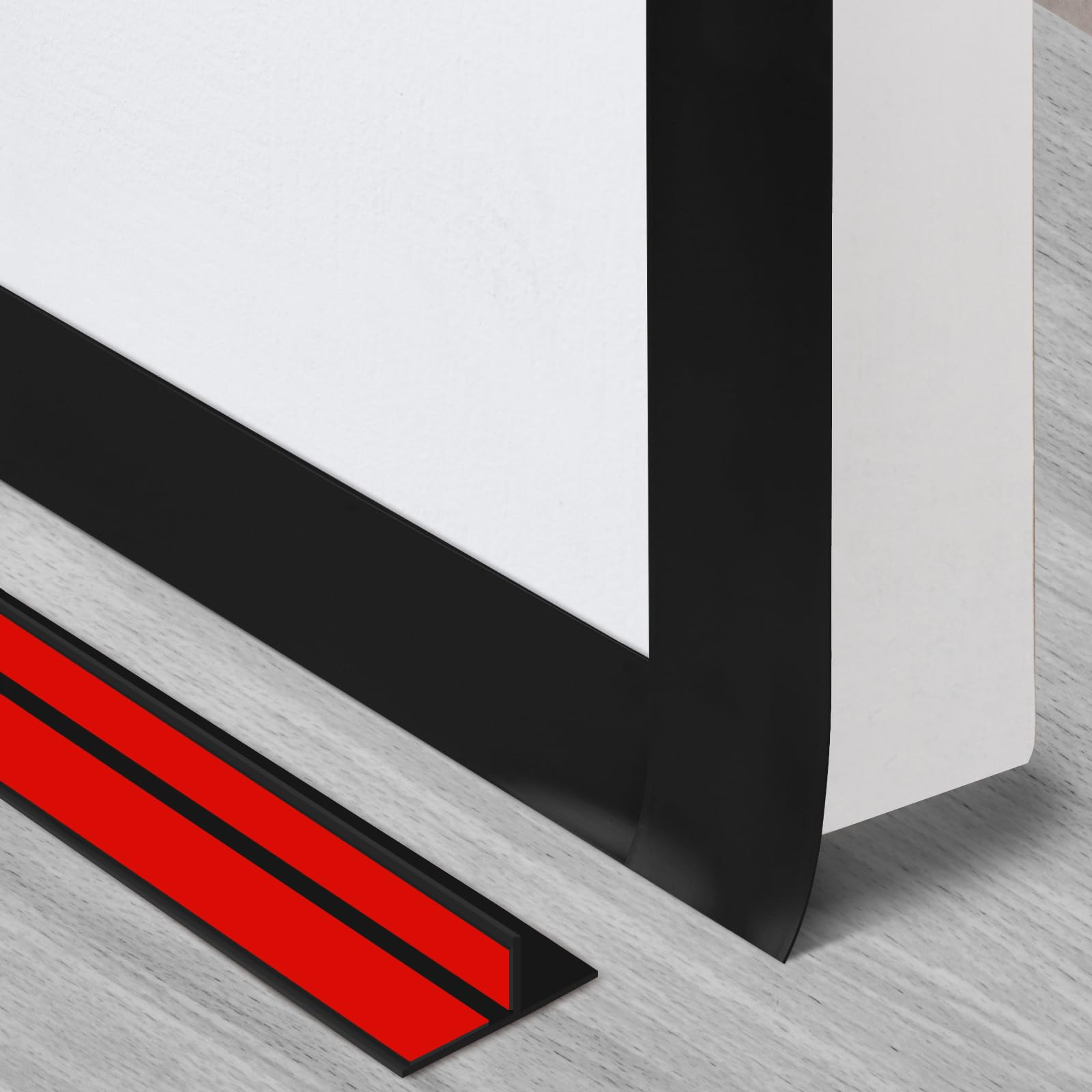 Benory T-shaped silicone seal strip blocks drafts at the door gap.