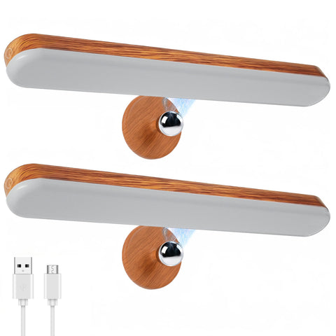 Benreom vanity lights 2-pack bundle for space-saving makeup mirror illumination.