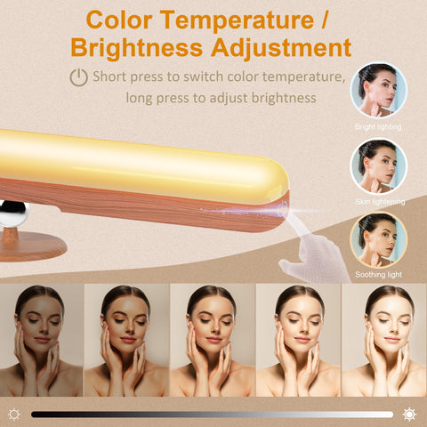 Benreom touch-control vanity lights enable easy brightness and color adjustments.