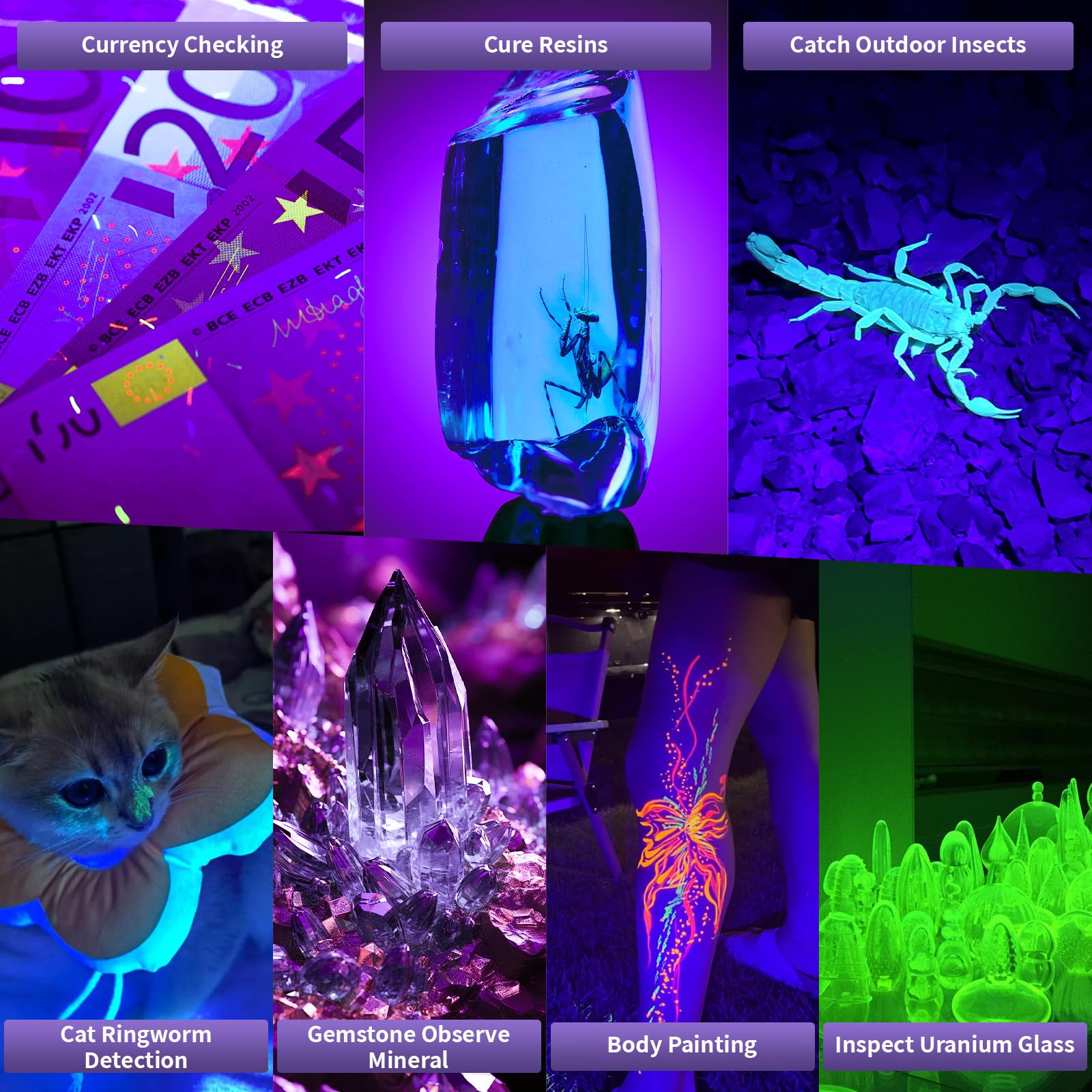 Benss UV lights feature 100 LEDs for broad area scanning