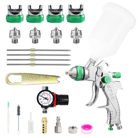 Bentohkle HVLP spray gun with 1.4mm nozzle for precise automotive finishes.