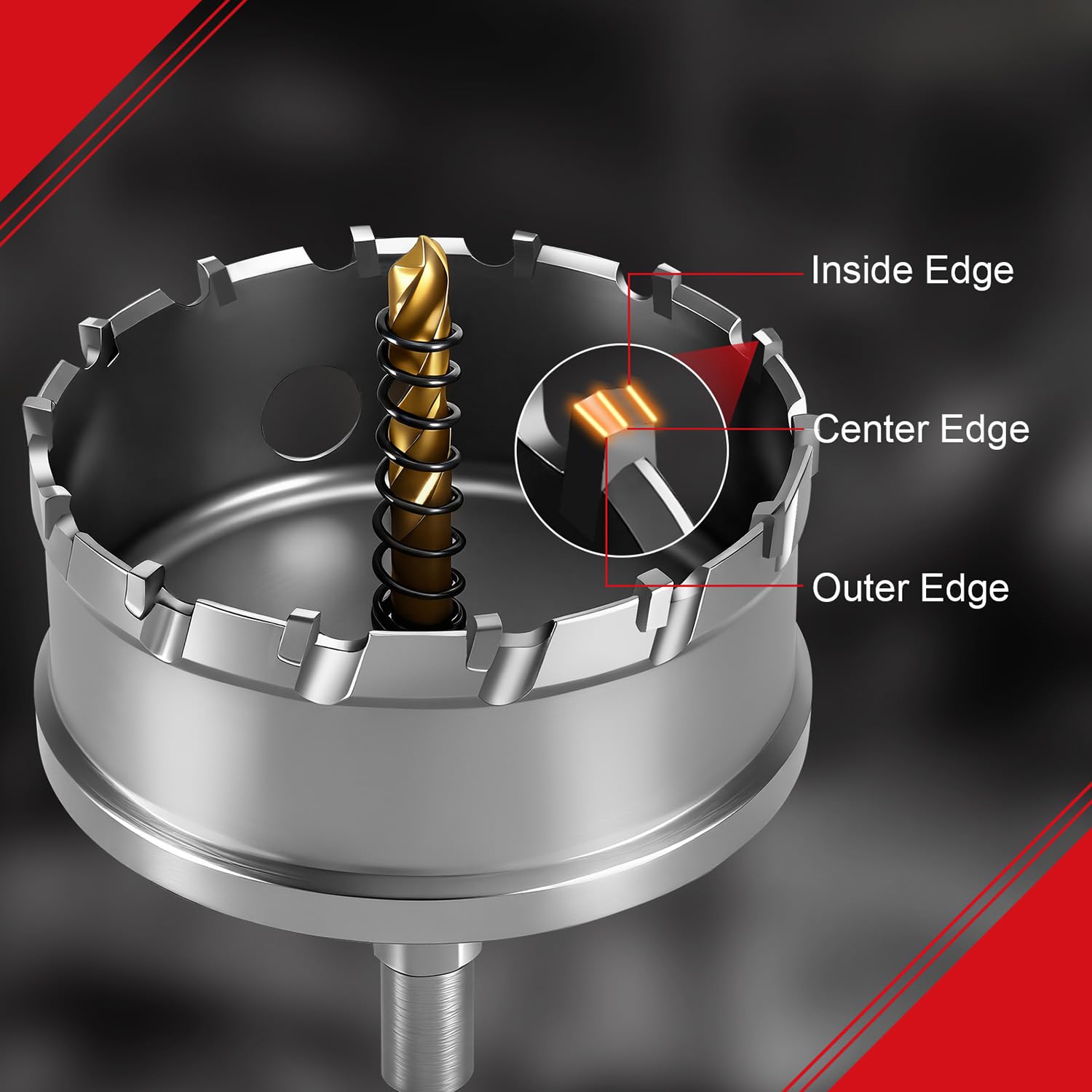 BEoffer 1-inch cutting depth fits bolts and conduits